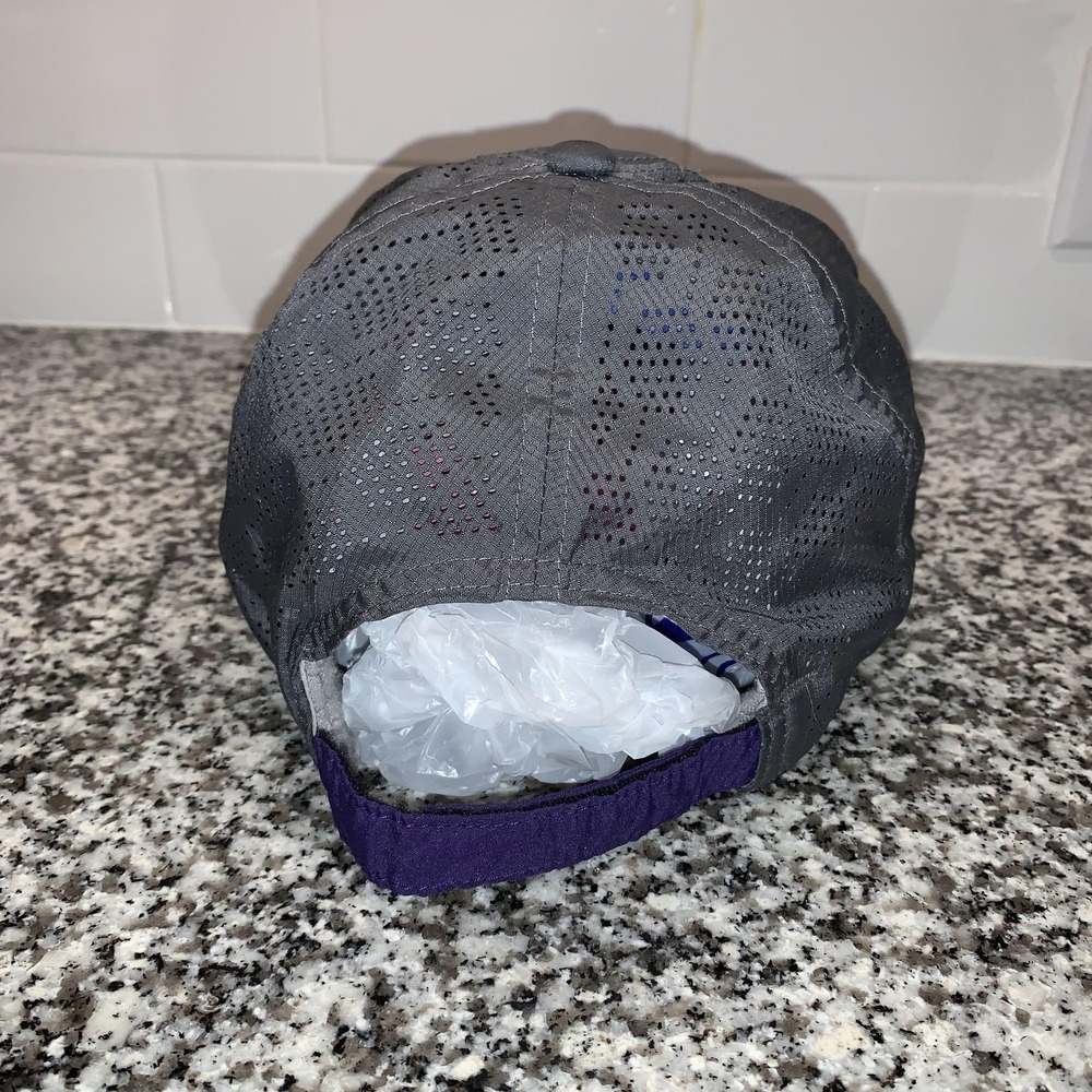 TCU Horned Frogs Hat Cap Strap Back Mens One Size Gray Nike Dri-FIT Heritage86 - Picture 3 of 7